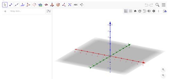 Sử dụng phần mềm GeoGebra dể biểu diễn hình học toạ độ trong không gian – Học học nữa học mãi